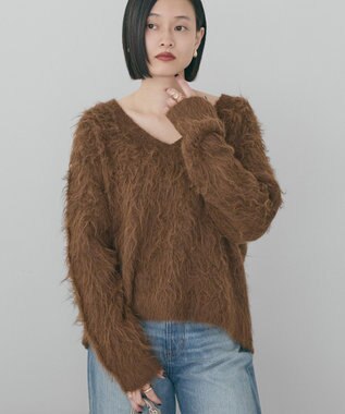 AMERICAN HOLIC 起毛シャギールーズニットプルオーバー