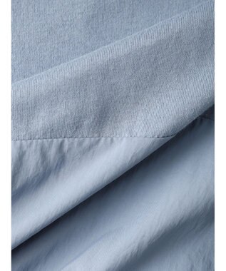 Green Parks ドロストドッキング長袖プルオーバー Sax