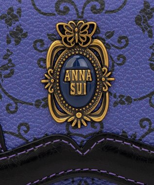 ANNA SUI リーブル 口金二つ折り財布 パープル