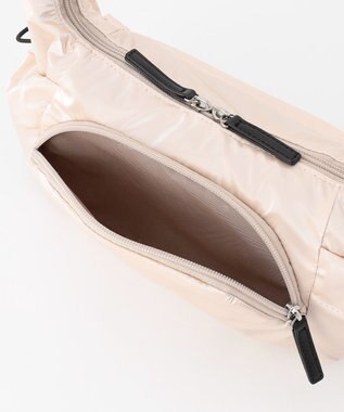 LA BAGAGERIE メタリックドロストポケット　ミニショルダーバッグ アイボリー