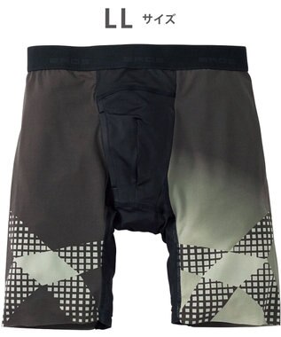 WACOAL MEN ボクサーパンツ【CROSSWALKER】はいて歩いてカロリー消費アップをめざそう！ムレ軽減設計 前開き スパッツ ロング丈 GX6007 /ブロス バイ ワコールメン