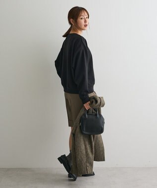 CRAFT STANDARD BOUTIQUE フォトプリントダンボールプルオーバー Black