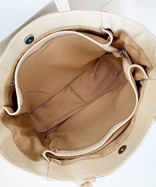 Hekhèr Le Style de Vie 【日本製 / A4サイズ対応/セレモニーにも】シュリンクレザー トートバッグ ホワイト