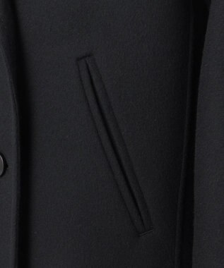 23区 L 【エステータ】ショートビーバー ウールコート ブラック系