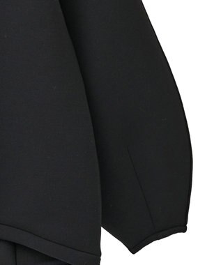 earth music&ecology 【軽量】ダンボールニットフーディーブルゾン Black