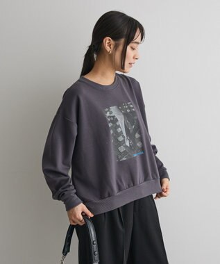 CRAFT STANDARD BOUTIQUE フォトプリントダンボールプルオーバー Dark Gray