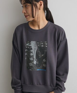 CRAFT STANDARD BOUTIQUE フォトプリントダンボールプルオーバー Dark Gray