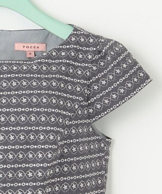 TOCCA 【洗える！】ICON BORDER ドレス ライトグレー系7