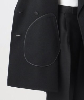 23区 L 【エステータ】ショートビーバー ウールコート ブラック系