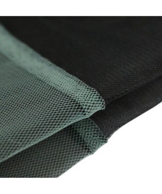 ROOTOTE 0376【直営店限定商品：オーガンジーエコバッグ】/ EU.RSルーショッパー.MID.SUK-A 01：ブラック/カーキ