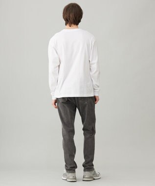 UNFILO MENS BASIC グラフィック ロンT ホワイト