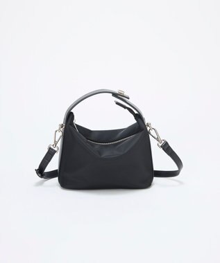 TOPKAPI 【TREASURE TOPKAPI】ナイロン レザーコンビ ハンドルオープン ミニ ショルダーバッグ