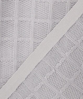 自由区 L 【ワコールコラボ・2点SET】シアーチェックニット プルオーバー グレー