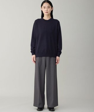 UNFILO MENS 【OCEANS YouTube 掲載/男女兼用】スムースシルキーニット ネイビー