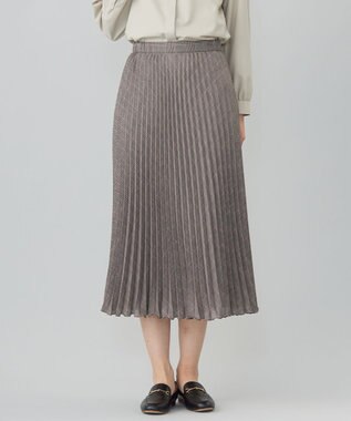 J.PRESS LADIES S 【洗える】テトロンレーヨンビエラ チェック プリーツ スカート