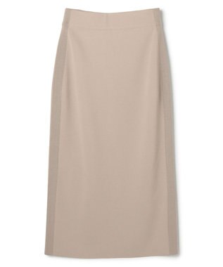 BEIGE， NADIA / 異素材ライン ストレッチニットスカート L.Taupe