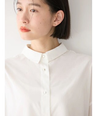 AMERICAN HOLIC ＵＶカット／接触冷感ギャザースリーブブラウス　 Off White