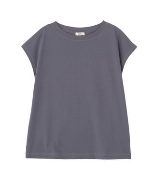 earth music&ecology 【遮熱・接触冷感・UVカット】フレンチスリーブTシャツ Charcoal Gray