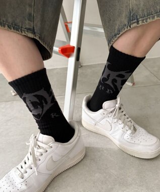 WEGO トライバルロゴソックス（R） ブラック