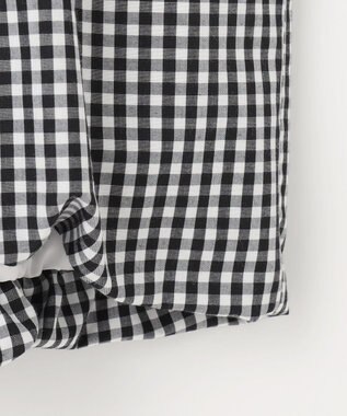 ANY SIS S 【洗える】バルーン ブラウス ブラックチェック