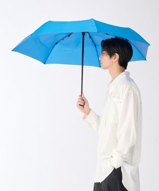 MOONBAT 【3秒でたためる傘/耐風】urawaza 無双(ウラワザ ムソウ)  折りたたみ傘 無地  58cm ターコイズブルー