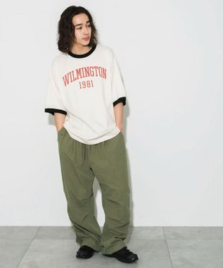 WEGO グラフィックリンガーBIG　T（S） オフホワイト