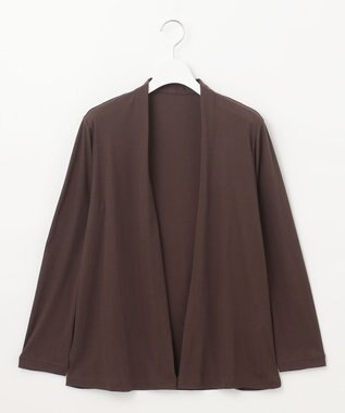 自由区 【好評につき新色追加・接触冷感・UVカット・洗える・XSサイズあり】ハンディカーディガン ミドル丈 （新色）ダークブラウン系