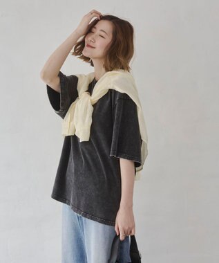 WEGO 【ユニセックス着用ITEM/SMLサイズ展開】コットンクルーネックT（SS） ブラックその他