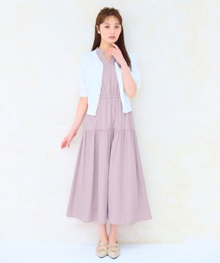 Feroux ハーフスリーブ カーディガン ホワイト系