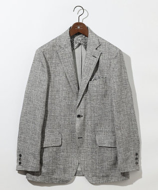 JOSEPH ABBOUD 清涼感【弱撥水/イージーケア/軽量/ストレッチ】クールピケ ジャケット ライトグレー系