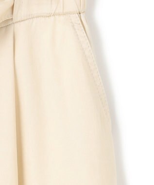 BEIGE， 【洗える】PAWPAW / ウエストリボンタックスカート Meringue