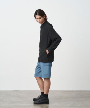 ATON KYOTO TSURIZOME SILK | オーバーサイズシャツ - UNISEX BLACK