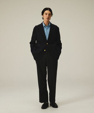 J.PRESS MEN 【J.PRESS ORIGINALS】【UNISEX】Cotton Broad Cloth B.D. Shirt / Baggy-Fit サックスブルー系