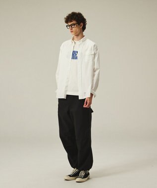 J.PRESS MEN 【J.PRESS ORIGINALS】【UNISEX】Cotton Broad Cloth B.D. Shirt / Baggy-Fit ホワイト系