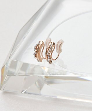 Phoebe 【金属アレルギー対応】【痛くないシリーズ】ミルキーウェイライトフィットイヤリング　ローズゴールド ローズゴールド