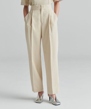 NAVE 【ReNAVE 吸水速乾・洗える】ホロウツイルパンツ ベージュ