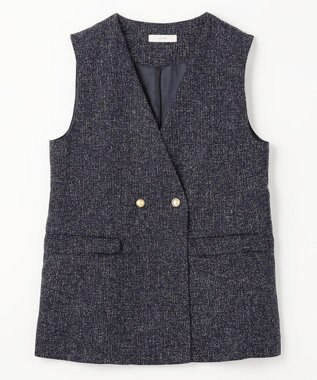 ANY ツィードライクブッチャージレ ネイビー系