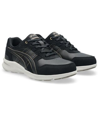ASICS WALKING ハダシウォーカー LE レディース 3E相当 ブラック×ベージュ