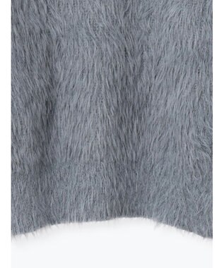 Te chichi シャギーヤーンロングスリーブニット チャコールグレー