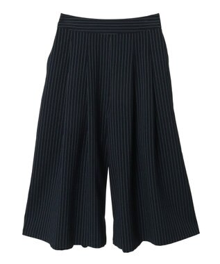 earth music&ecology 選べる丈タックスカーチョ Stripe Navy