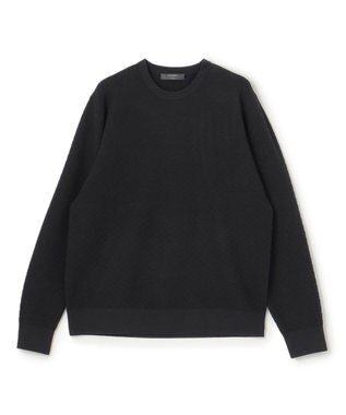 JOSEPH HOMME 【イージーケア】 ヴィスコースリンクス　クルーネックニット ブラック系