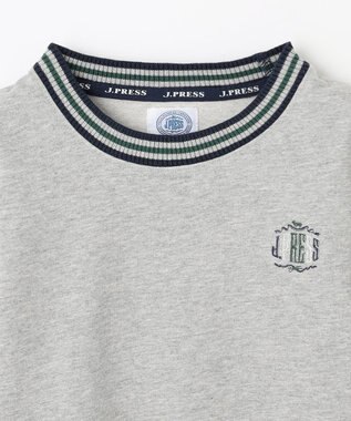 J.PRESS KIDS 【100-130cm】トリコリブコンビボーダー ミニ裏毛 トレーナー グレー系