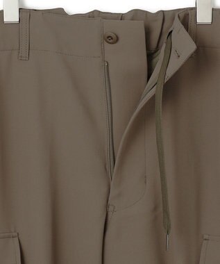 J.PRESS YORK STREET 【UNISEX】ジャージライクツイル カーゴパンツ カーキ系