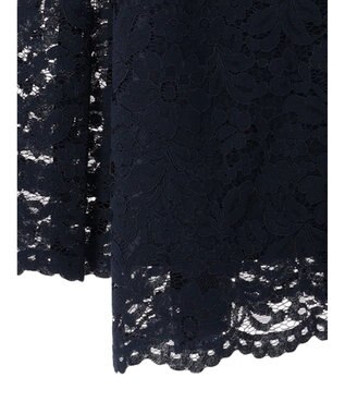 Green Parks ｅｆ－ｄｅ　レースクルーネックブラウス Dark Navy