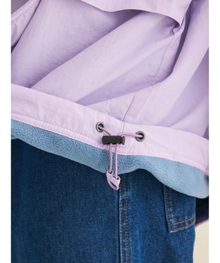 CRAFT STANDARD BOUTIQUE ナイロン×裏フリースアノラックブルゾンＬ／Ｓ Lavender
