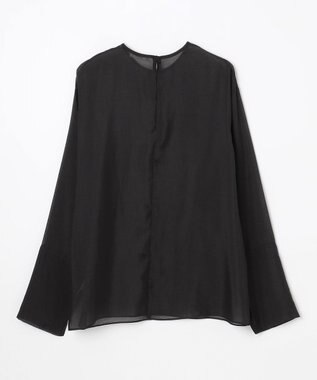 NAVE 【ReNAVE・洗える】シアーボイル ブラウス ブラック系