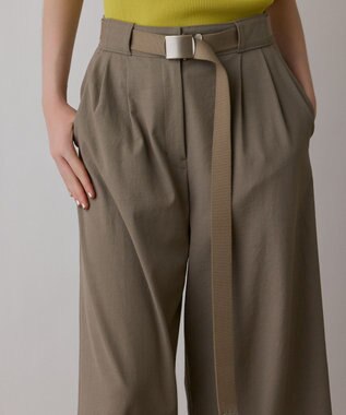 GRACE CONTINENTAL ガチャバックルベルト ブラウン