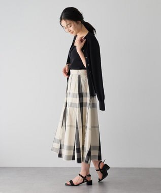 YECCA VECCA [UVカットマシンウォッシャブル]アンサンブルニット Black