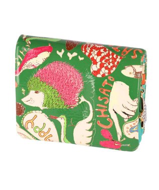 tsumori chisato CARRY ハッピースタッフ　ミニ財布　2つ折り グリーン