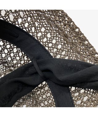 林八百吉商店 un chapeau  スカーフ付きベルハット ブラウン